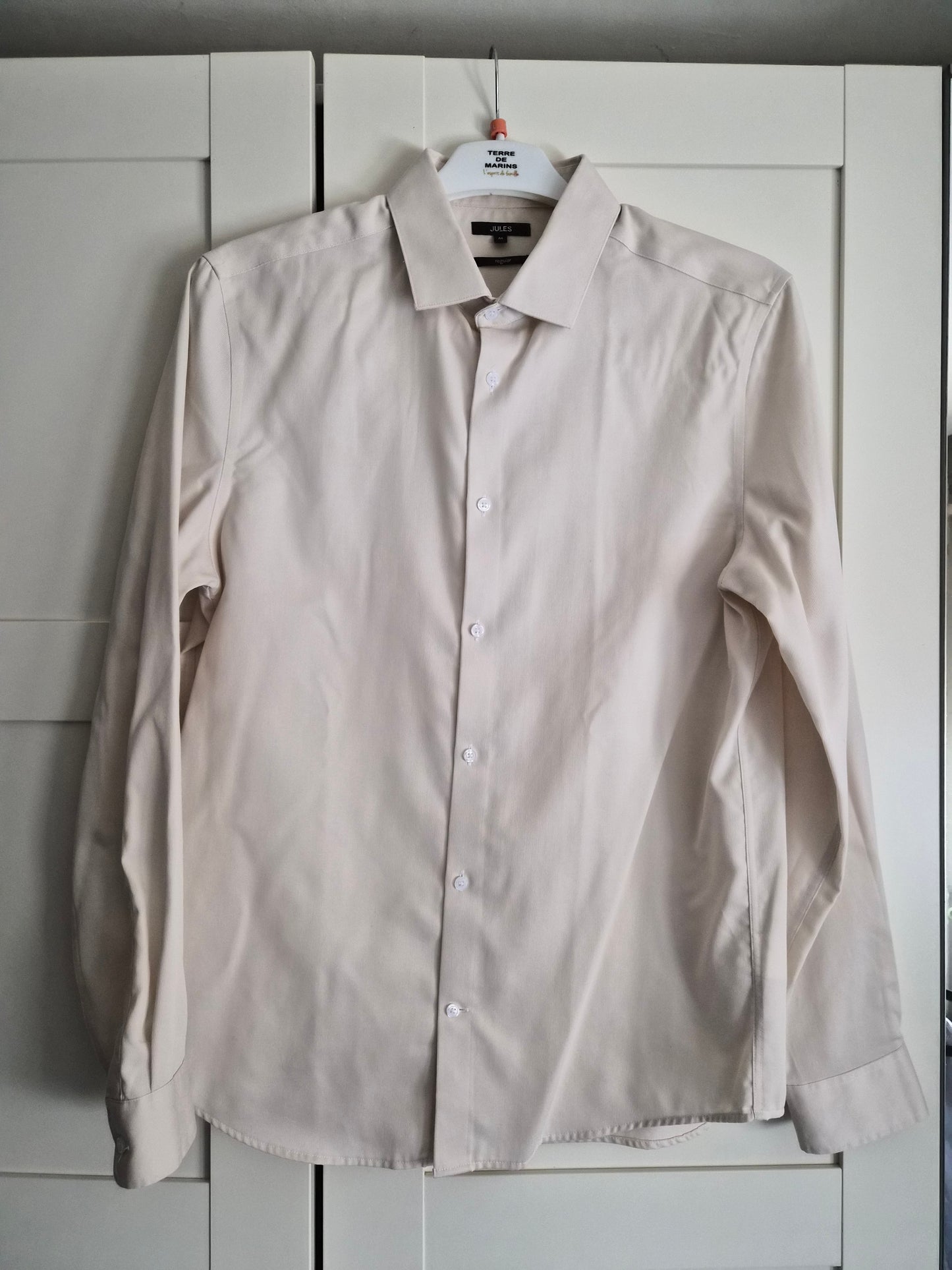 Chemise sans repassage beige