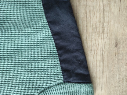 Pull à col rond et patch épaule