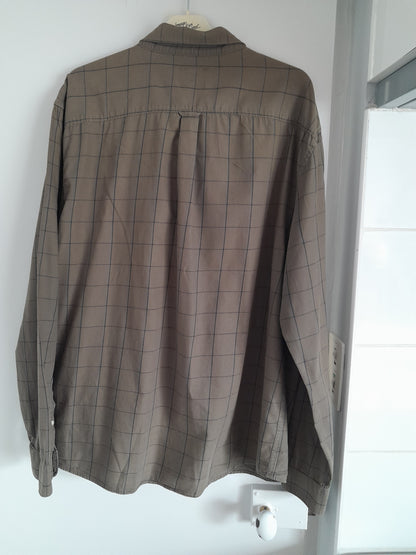 Chemise regular à carreaux coton