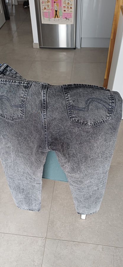 Jean gris tapered slim