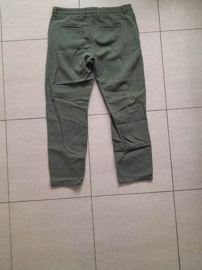 Pantalon large texturé