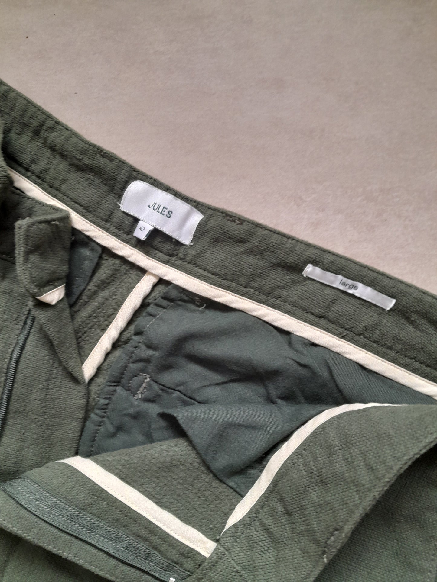 Pantalon large texturé