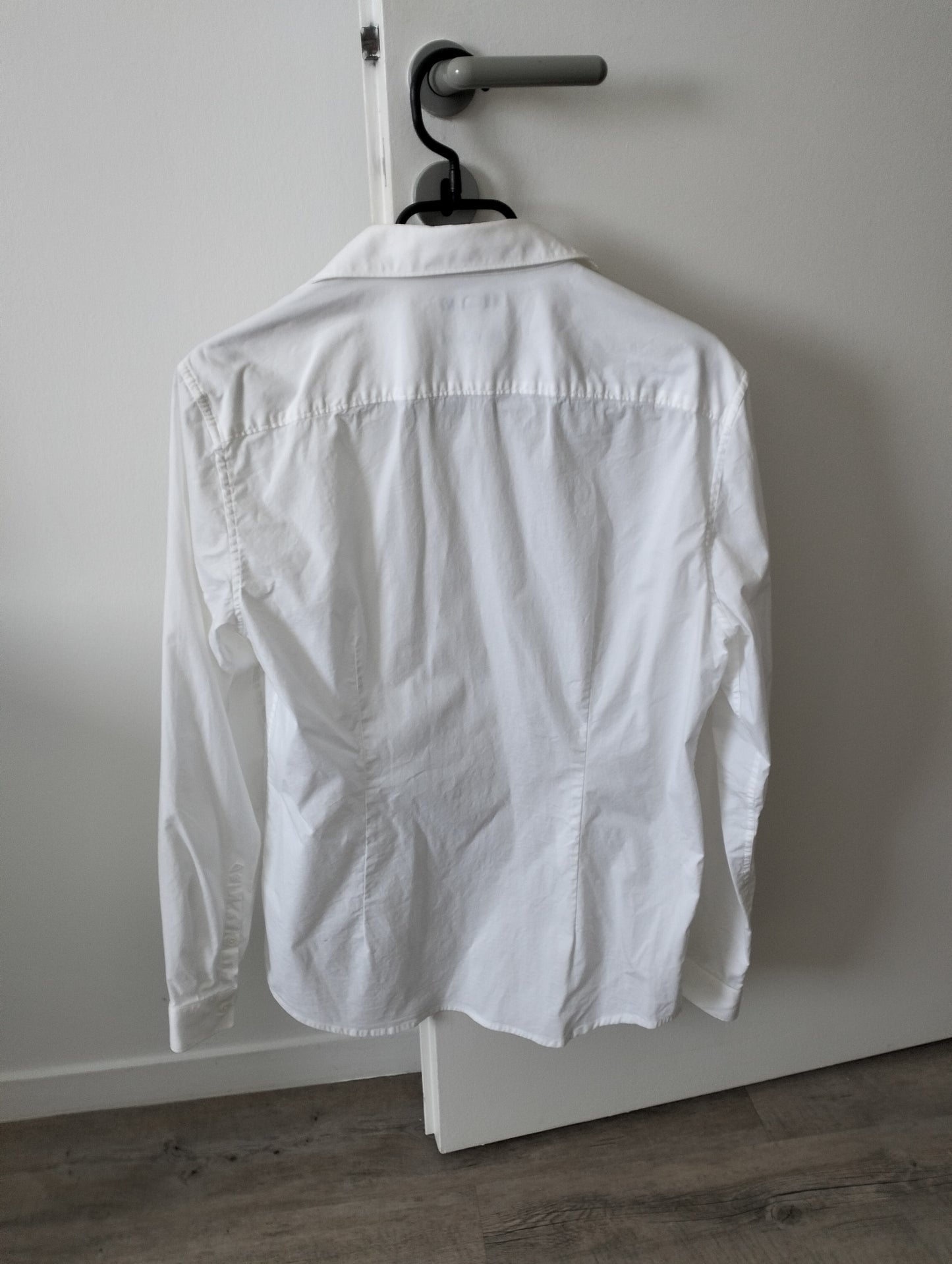 Chemise slim pop stretch unie coton biol