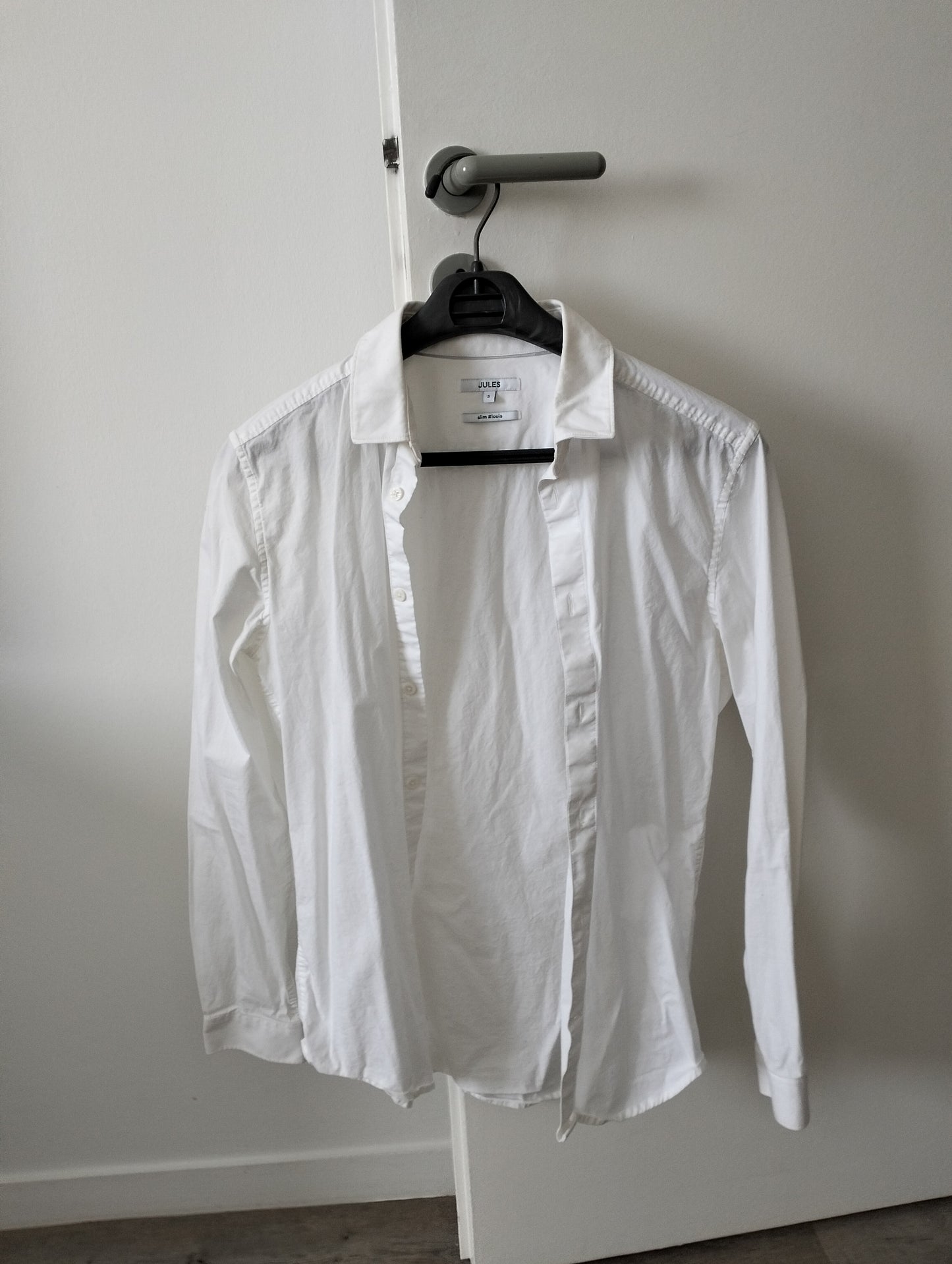 Chemise slim pop stretch unie coton biol