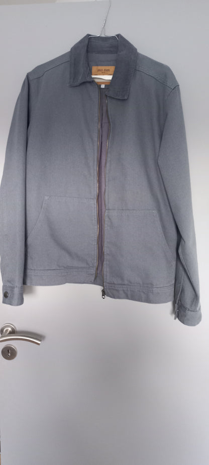 Blouson coton canvas col chemise