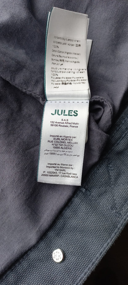 Blouson coton canvas col chemise