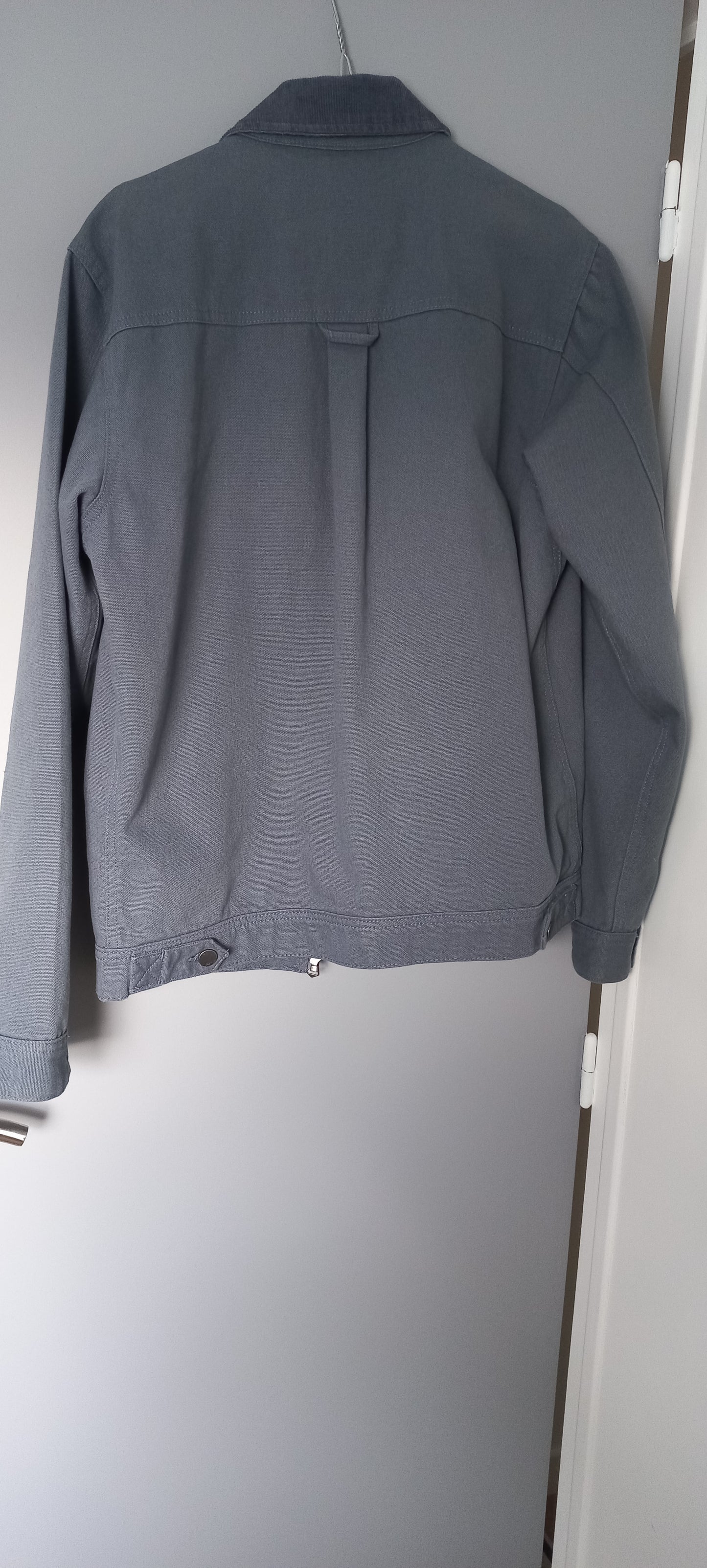 Blouson coton canvas col chemise