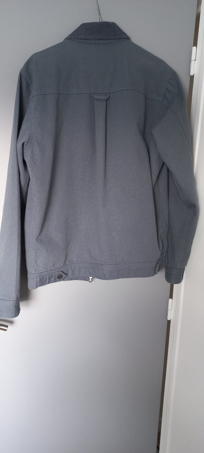 Blouson coton canvas col chemise