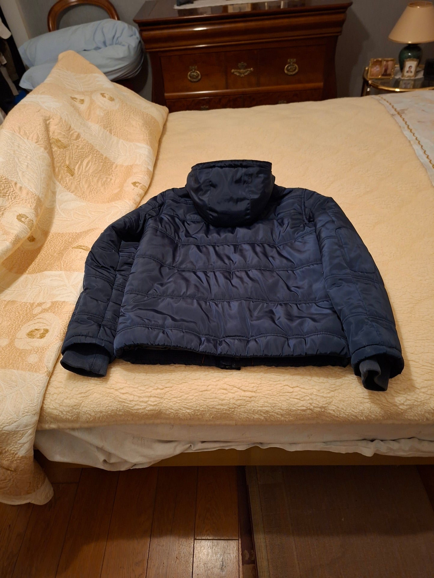 Doudoune bleue marine