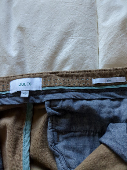 Pantalon chino slim en velours