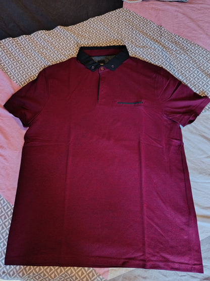 Polo manches courtes jeu de points fauss