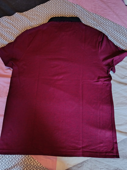 Polo manches courtes jeu de points fauss