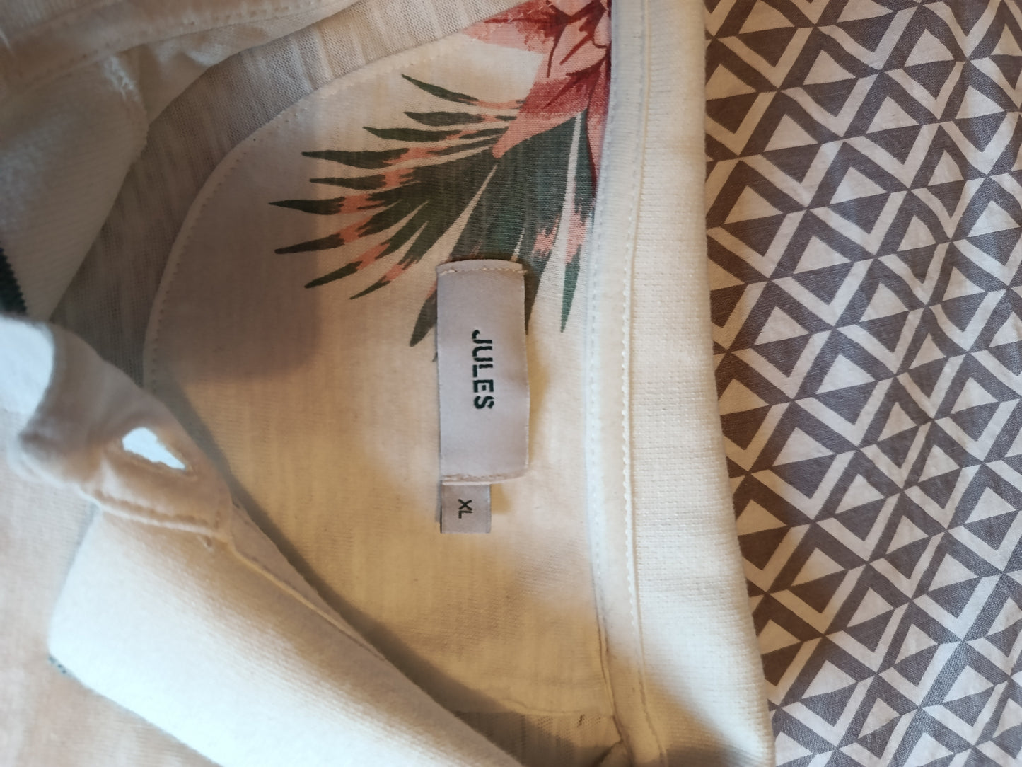 Polo manches courtes jersey imprimé