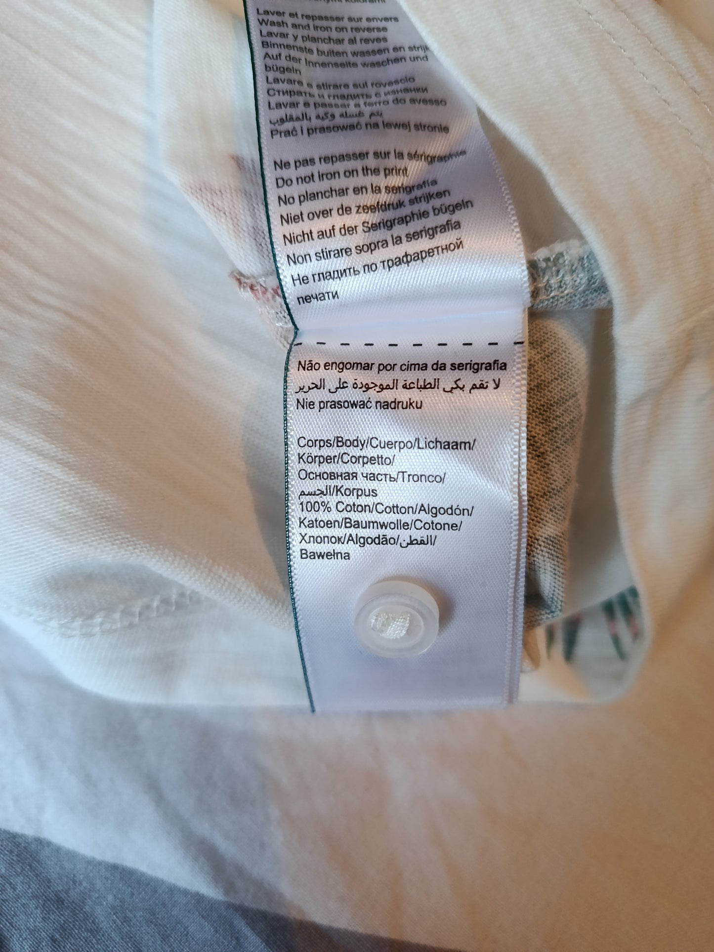 Polo manches courtes jersey imprimé