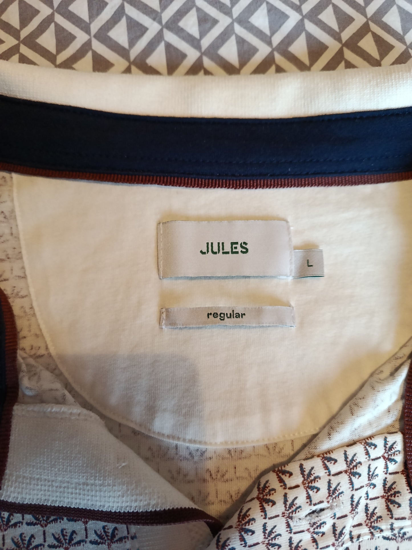 Polo manches courtes en jersey imprimé