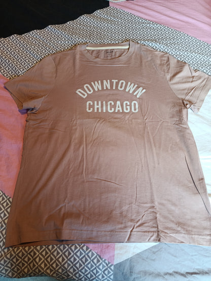 Tee shirt print poitrine