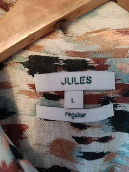 Chemisette regular imprimé gaze de coton