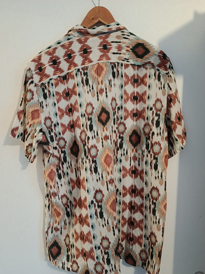 Chemisette regular imprimé gaze de coton