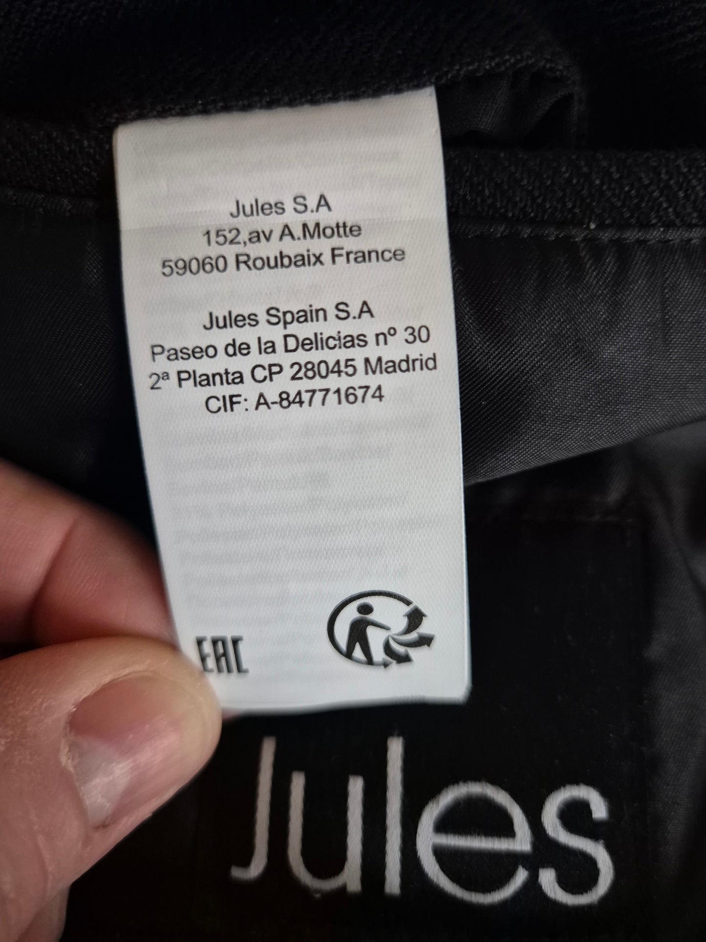 Manteau lainage capuche et parmenture