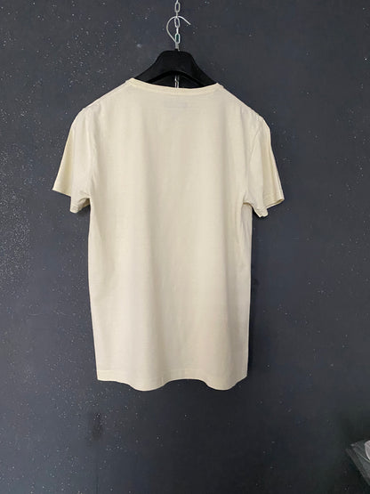 Teeshirt vintage jaune pale à motif