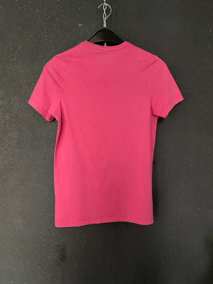 Teeshirt long vintage rose à motif
