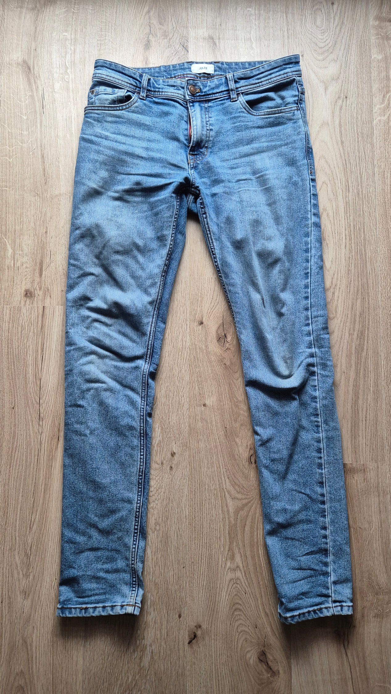 Jean slim en coton et polyester recyclés