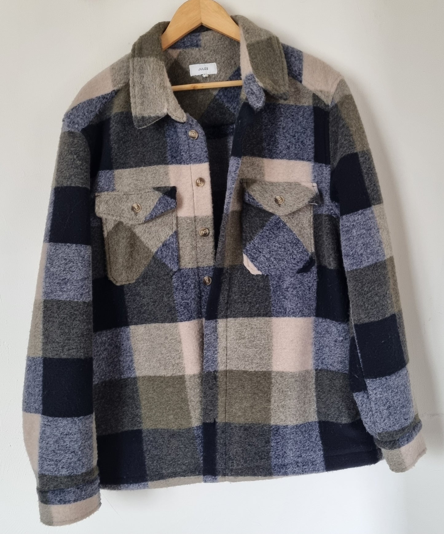 Surchemise carreaux fluffy polyester recyclé