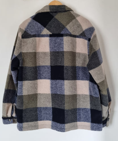 Surchemise carreaux fluffy polyester recyclé