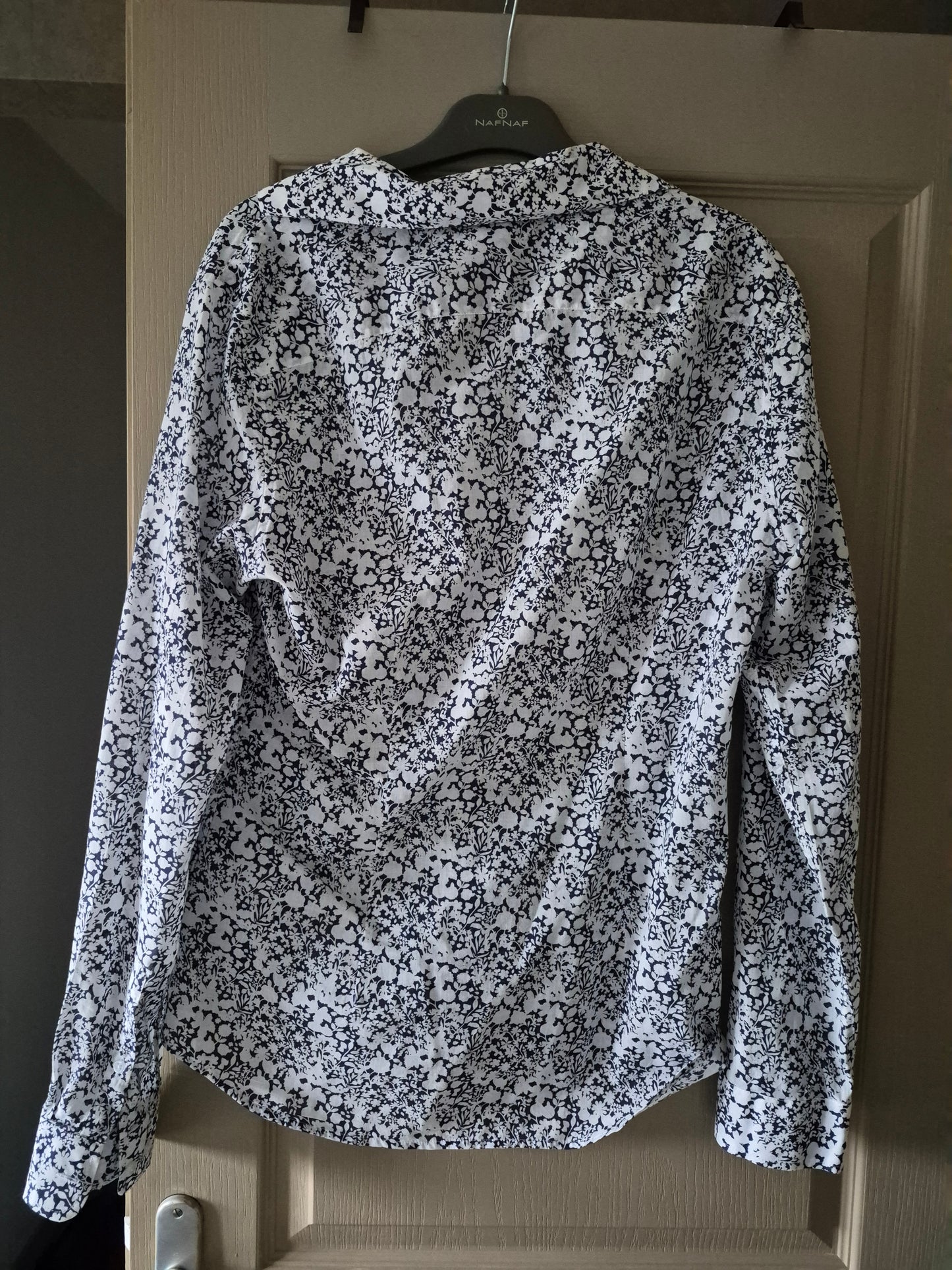 Chemise slim imprimé fleuri en coton