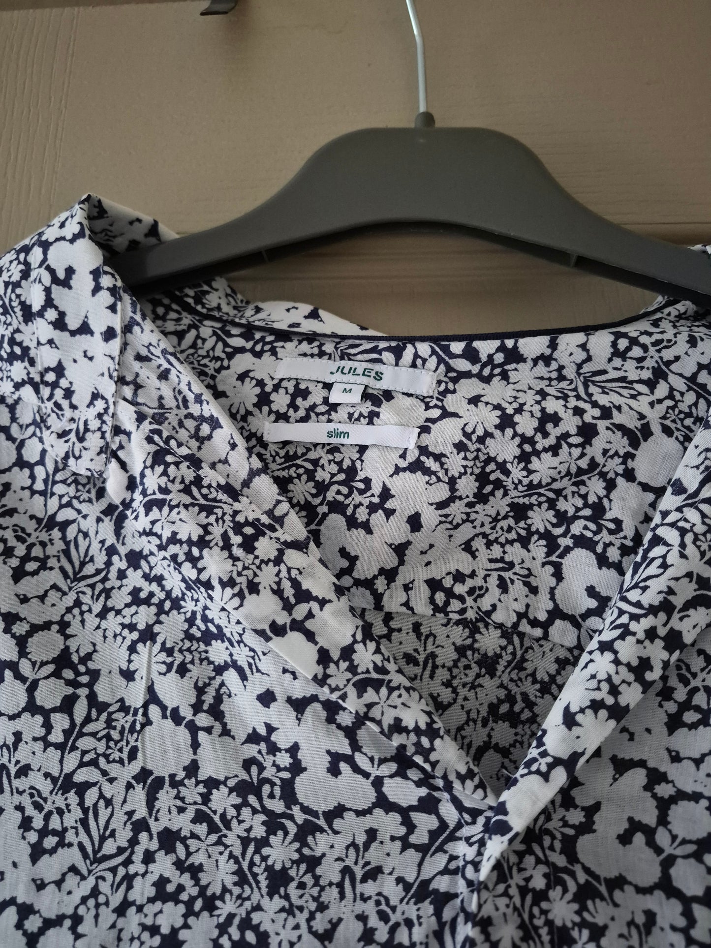 Chemise slim imprimé fleuri en coton