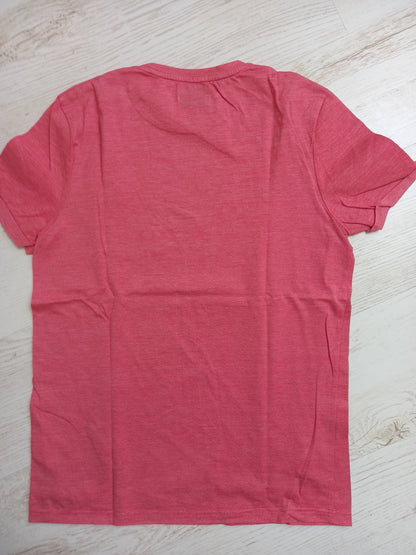 Tee shirt col rond micro-rayé
