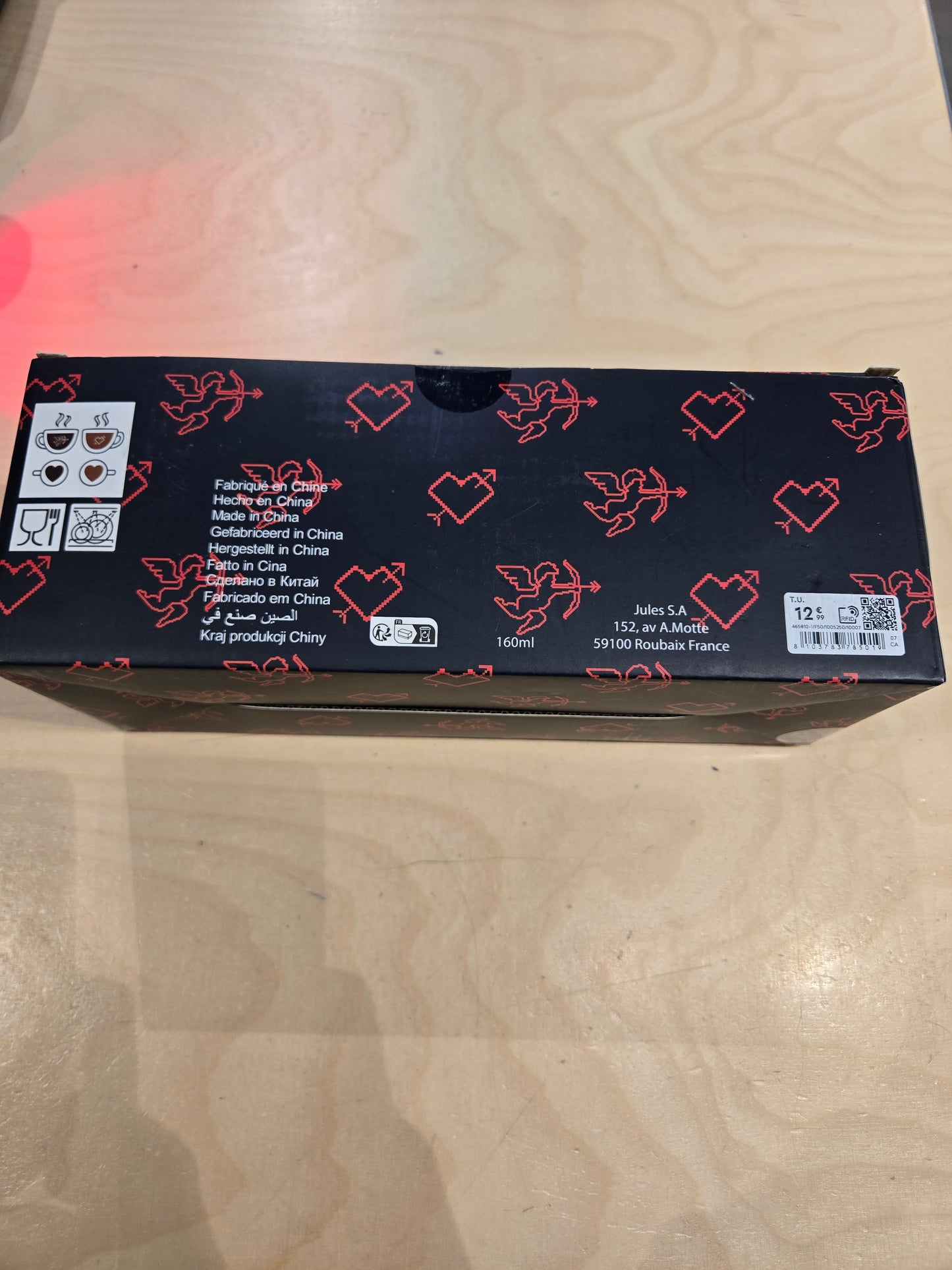 Lot de 2 tasses Saint-Valentin