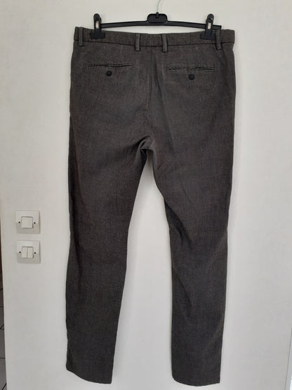 Pantalon beige chiné fonce t44