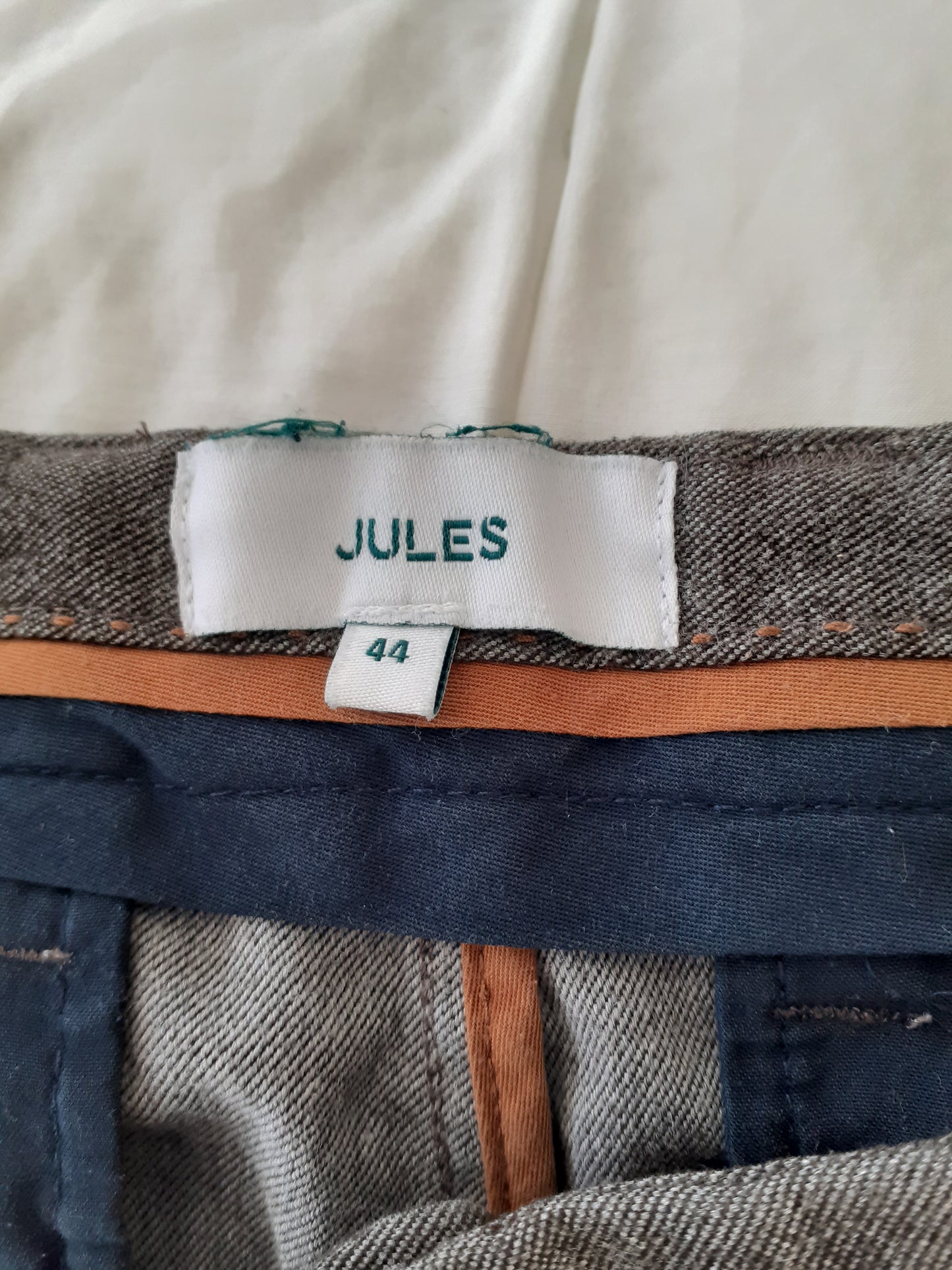 Pantalon beige chiné fonce t44