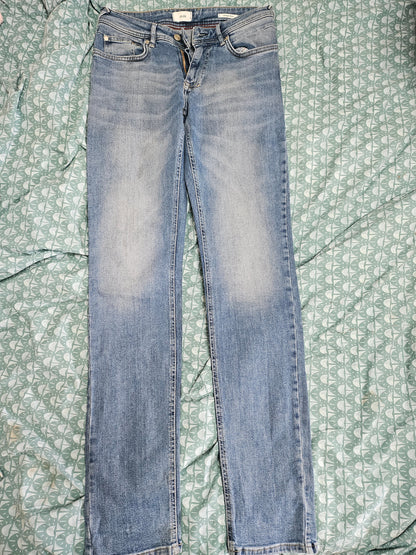 Jean straight 3 longueurs en coton recyclé