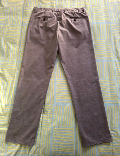 Pantalon chino slim à carreaux