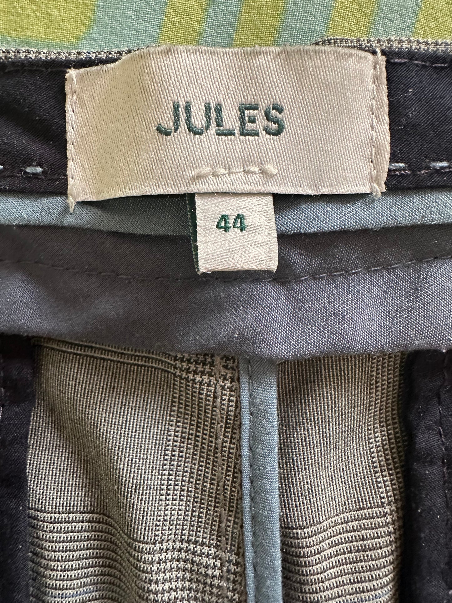 Pantalon chino slim à carreaux
