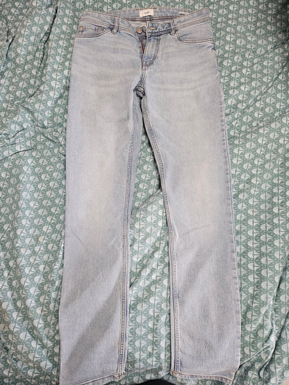 Jean straight en coton et polyester recyclés
