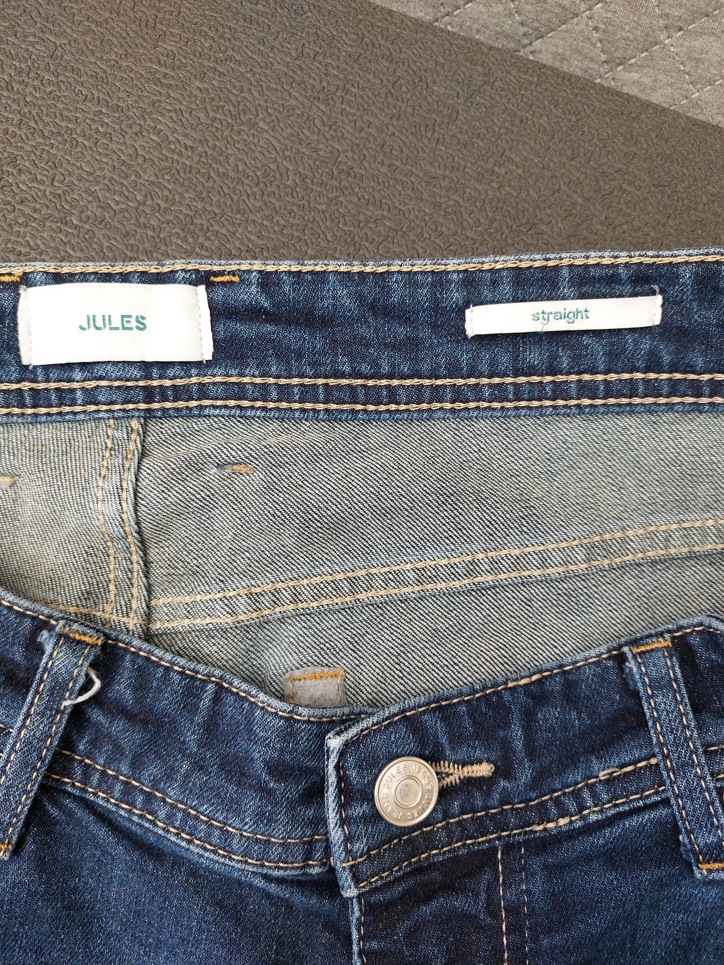 Jean bleu marine straight W32 L36