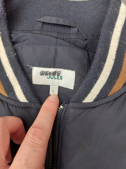 Blouson quilté col teddy