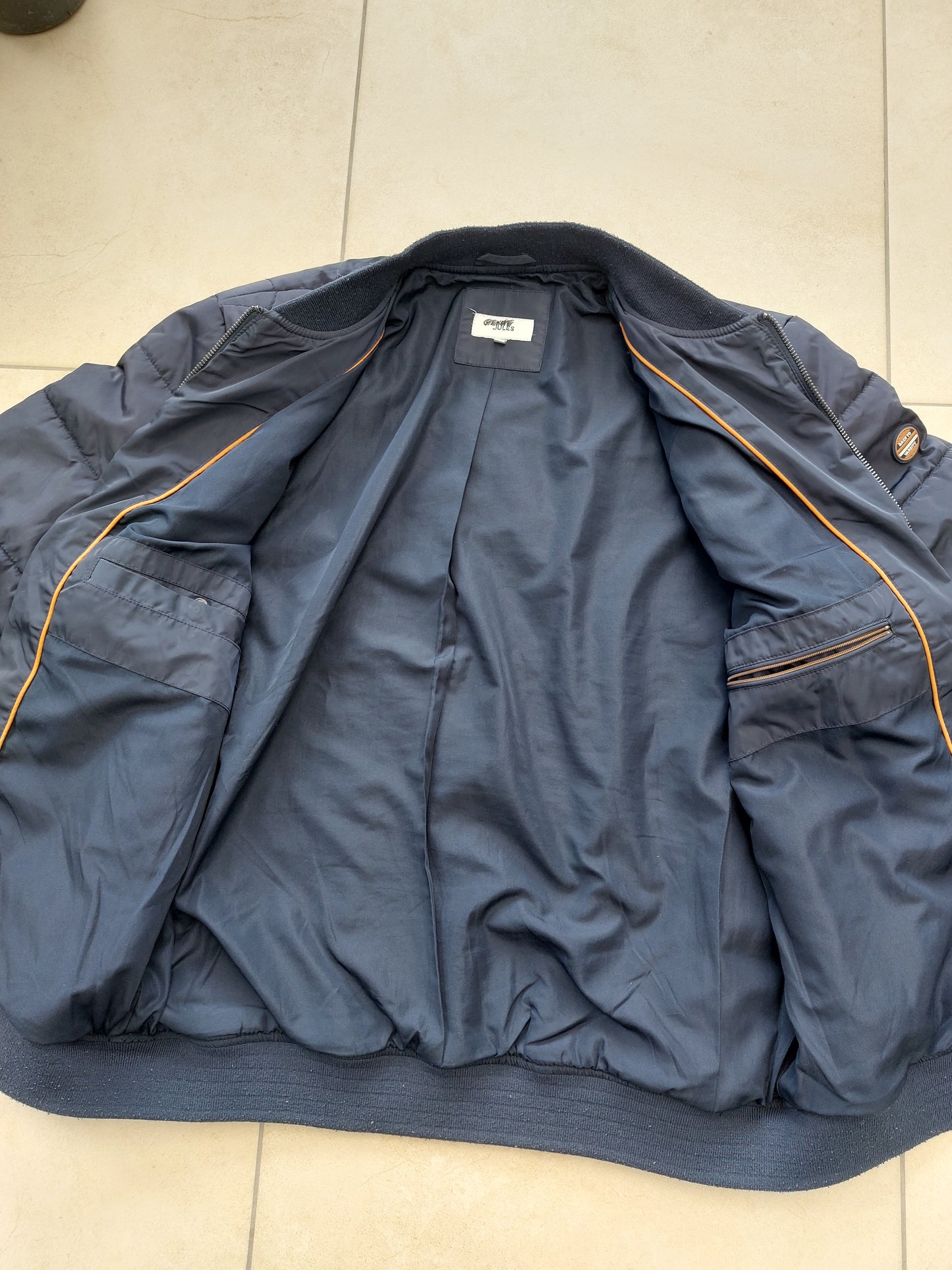 Blouson quilté col teddy