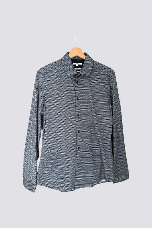 Chemise bleu à motif