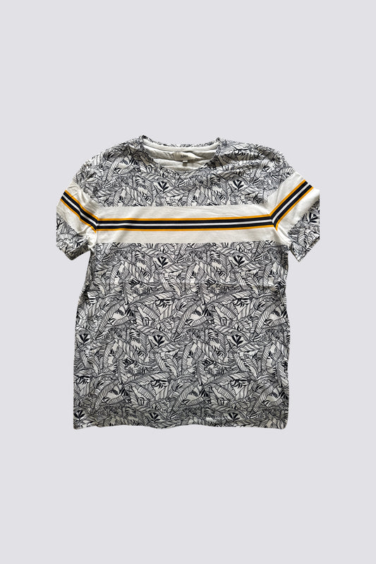 TEE SHIRT IMPRIME FEUILLAGE