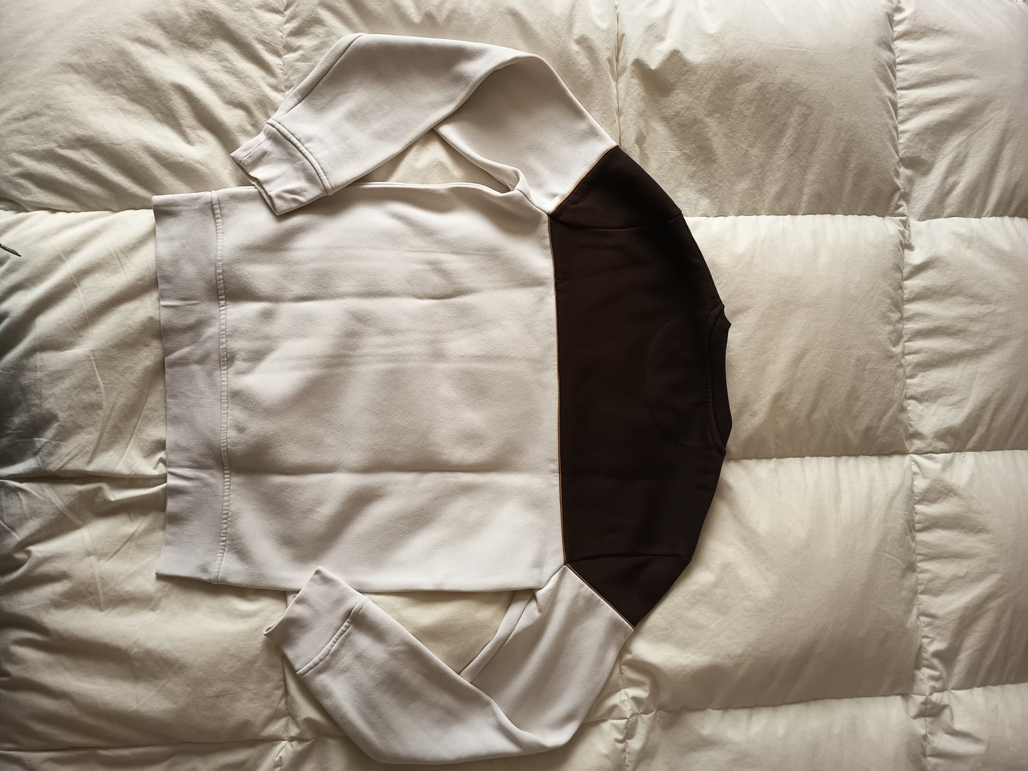 Sweat colorblock à col rond