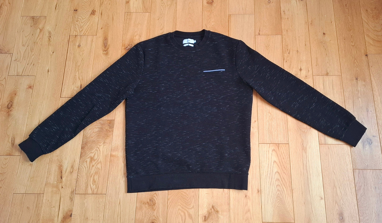 Sweat col rond texturé