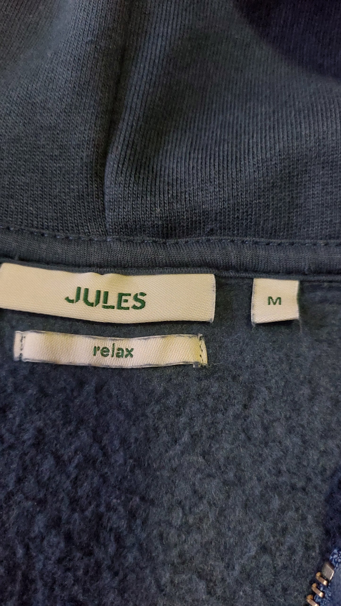 Sweat à capuche bleu