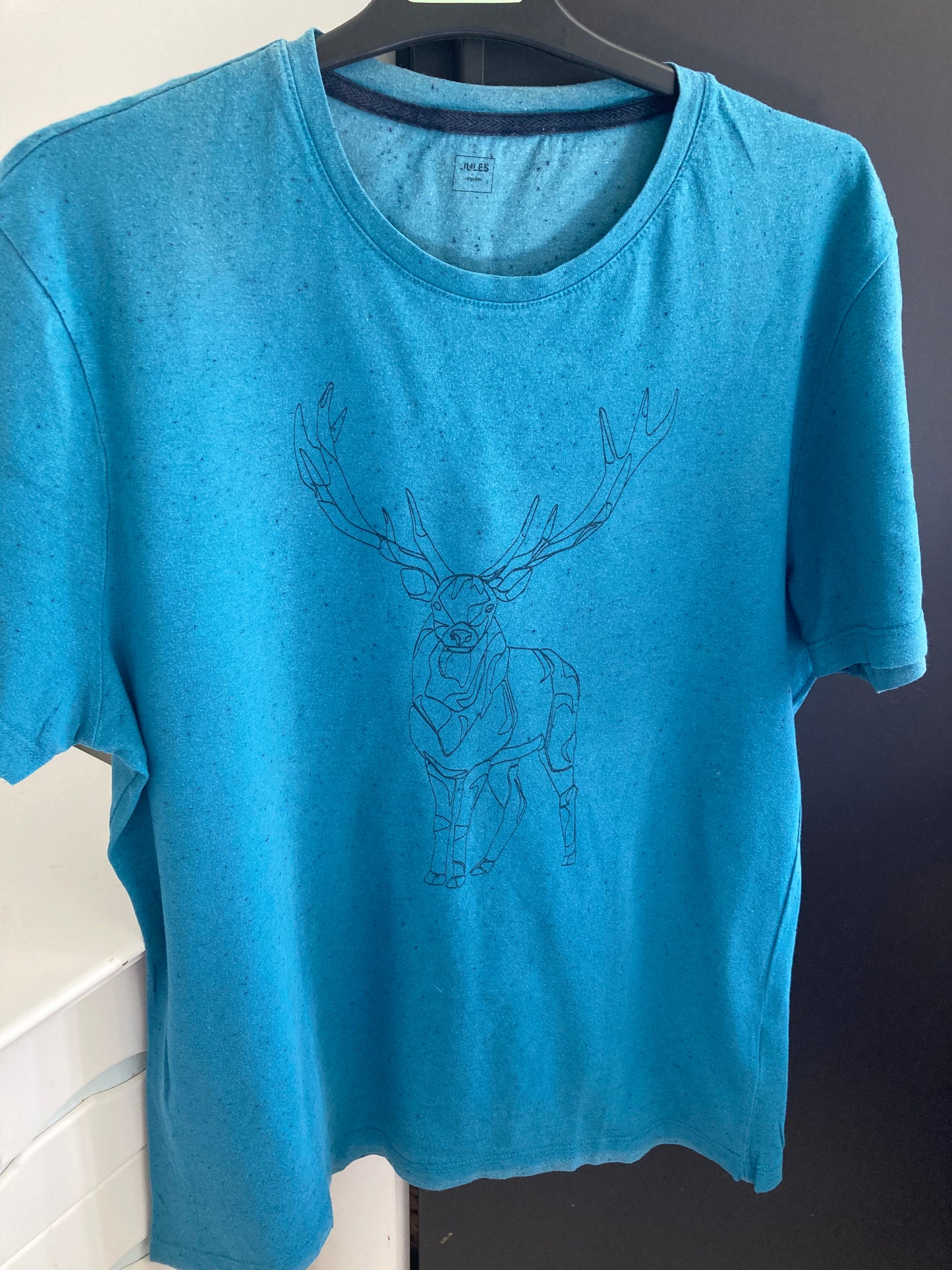 Tee shirt col rond renne