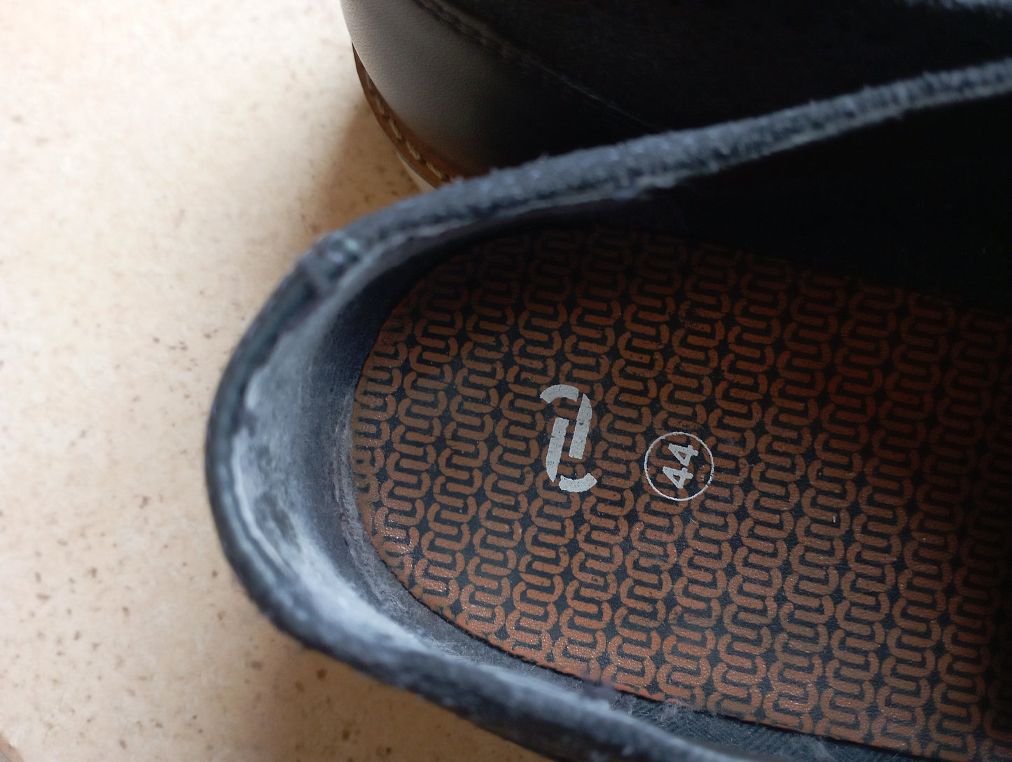 Chaussures croûte de cuir  marine