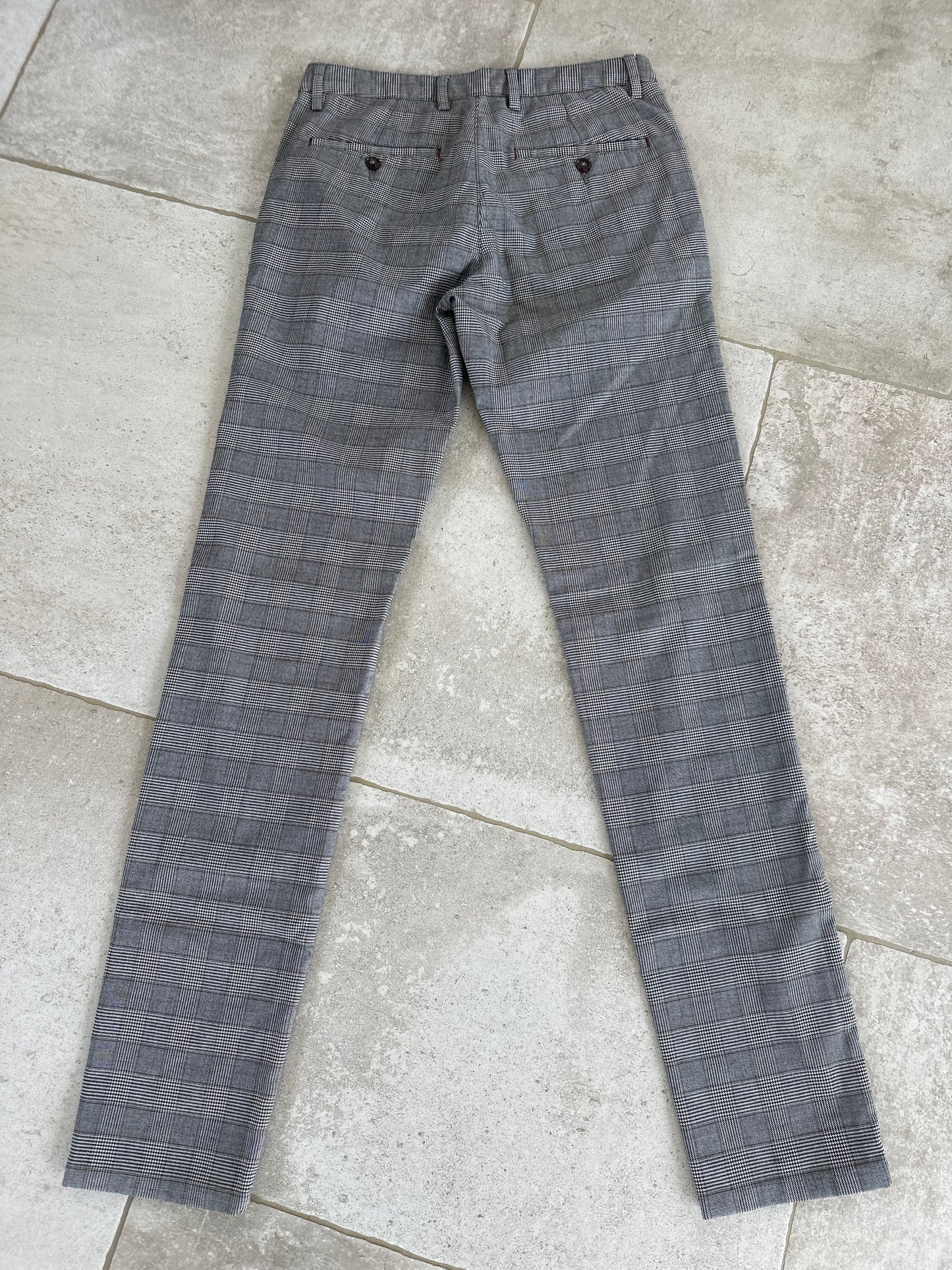 Pantalon chino à carreaux