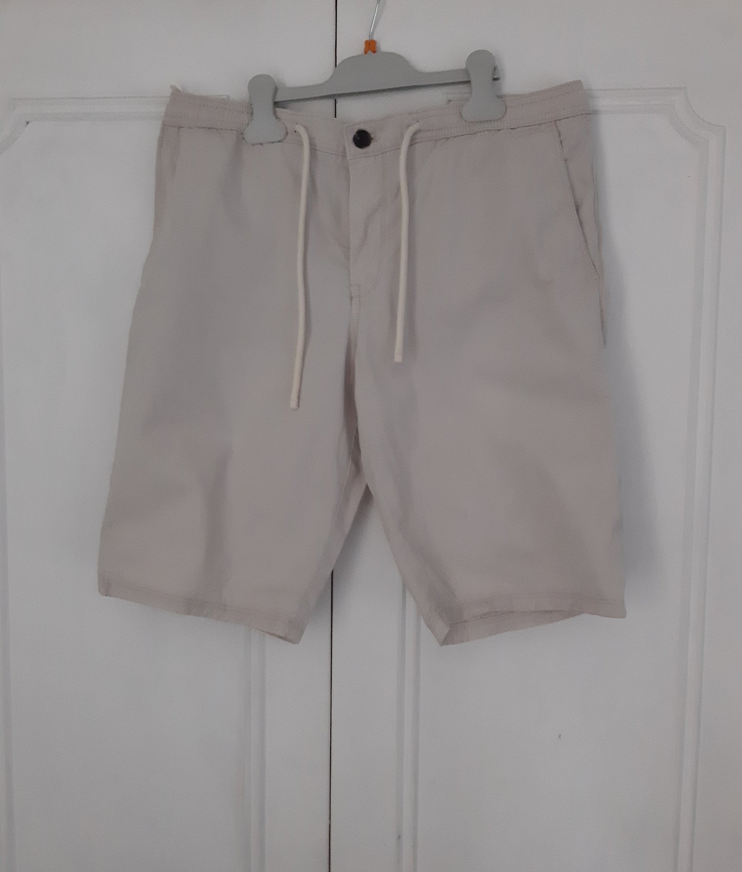 Bermuda chino uni taille élastiquée
